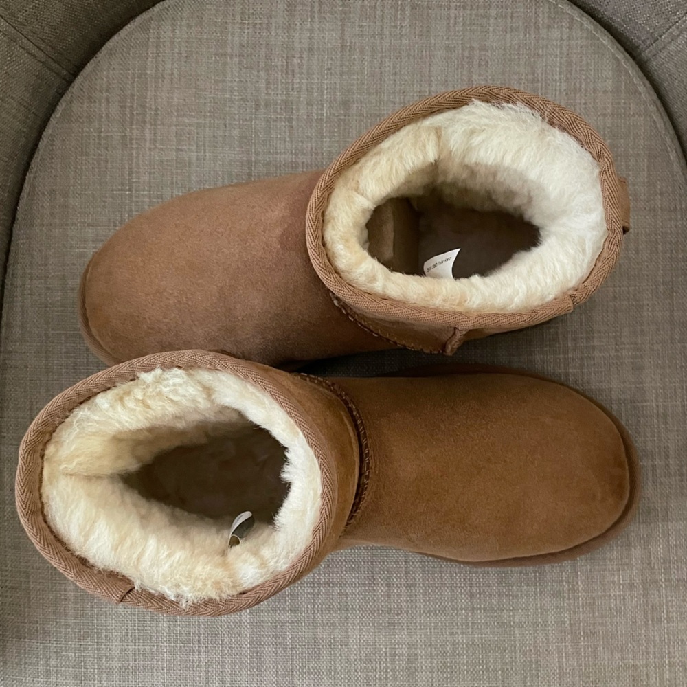 UGG Women’s Classic Mini II Boot in Chestnut - Picture 3 of 12